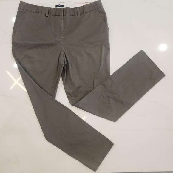 Lands' End Pants - NWT Lands' End Sz 16 Women Green Mid Rise Straight Leg Pants office work Casual